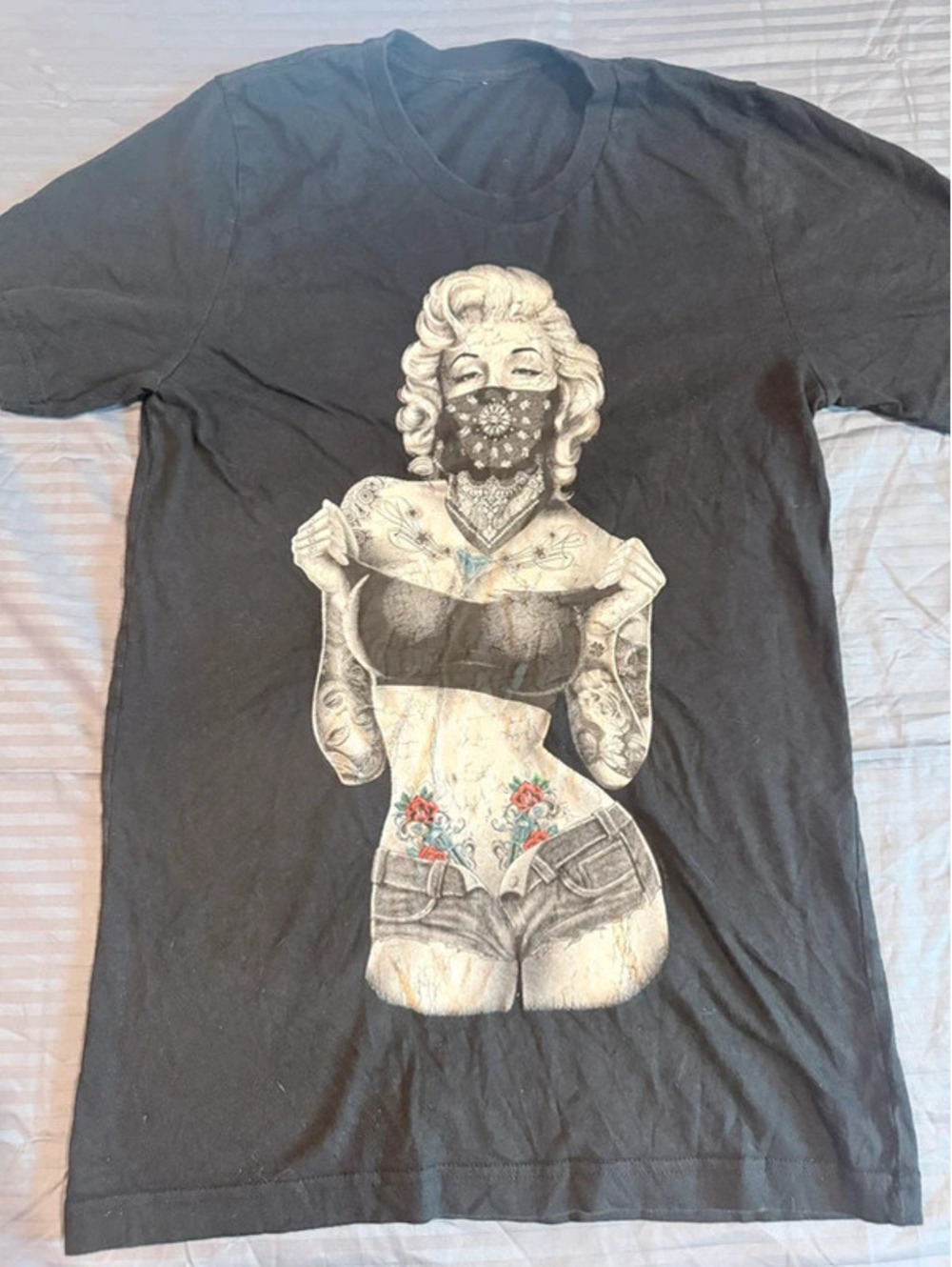 Marilyn Monroe Bandana Graphic T-Shirt Women’s XS 1451